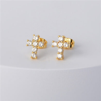 Cruz Stud Earrings - Image 3