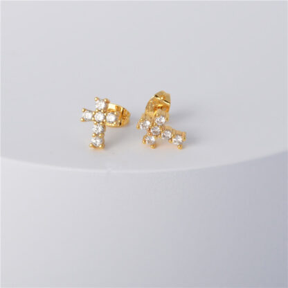 Cruz Stud Earrings - Image 2