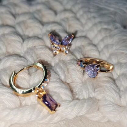 Violeta Mismatched Earrings Set (3 pcs.) - Image 3