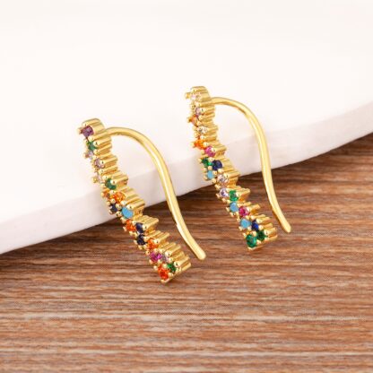 multicolored earrings