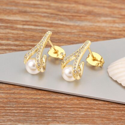 pearl drop earrings