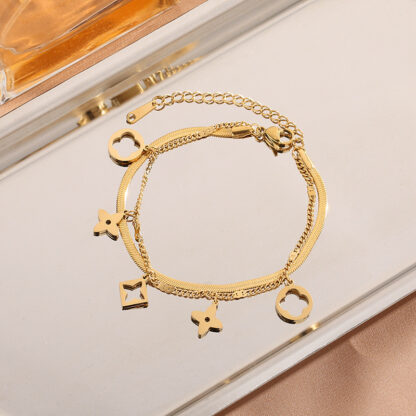 clover gold bracelet