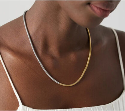 two-tone necklace