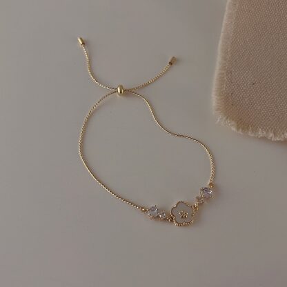 floral adjustable bracelet