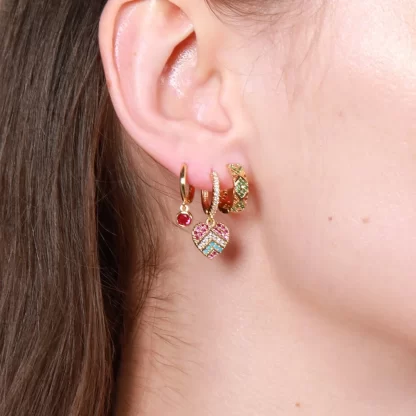 heart ear huggers colorful