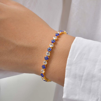 evil eye tennis bracelet