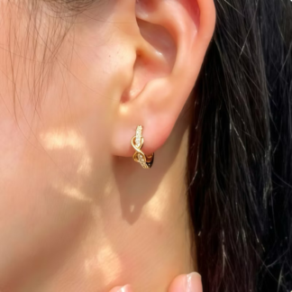 eternity ear hugger earrings
