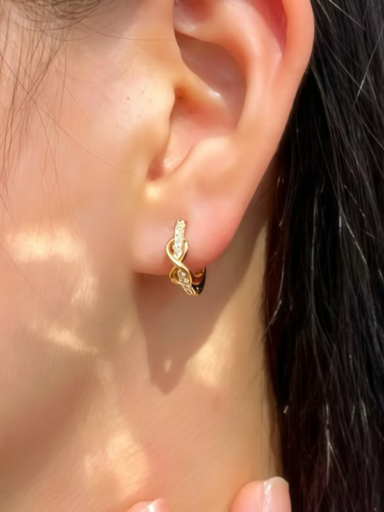 eternity ear hugger earrings